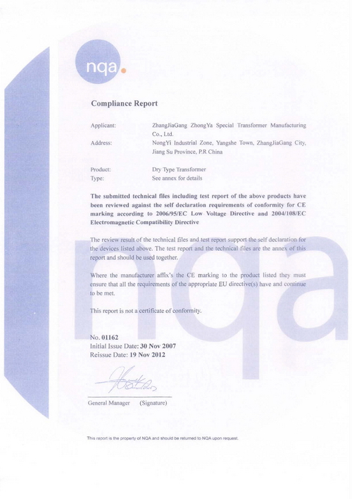 Compliance Report